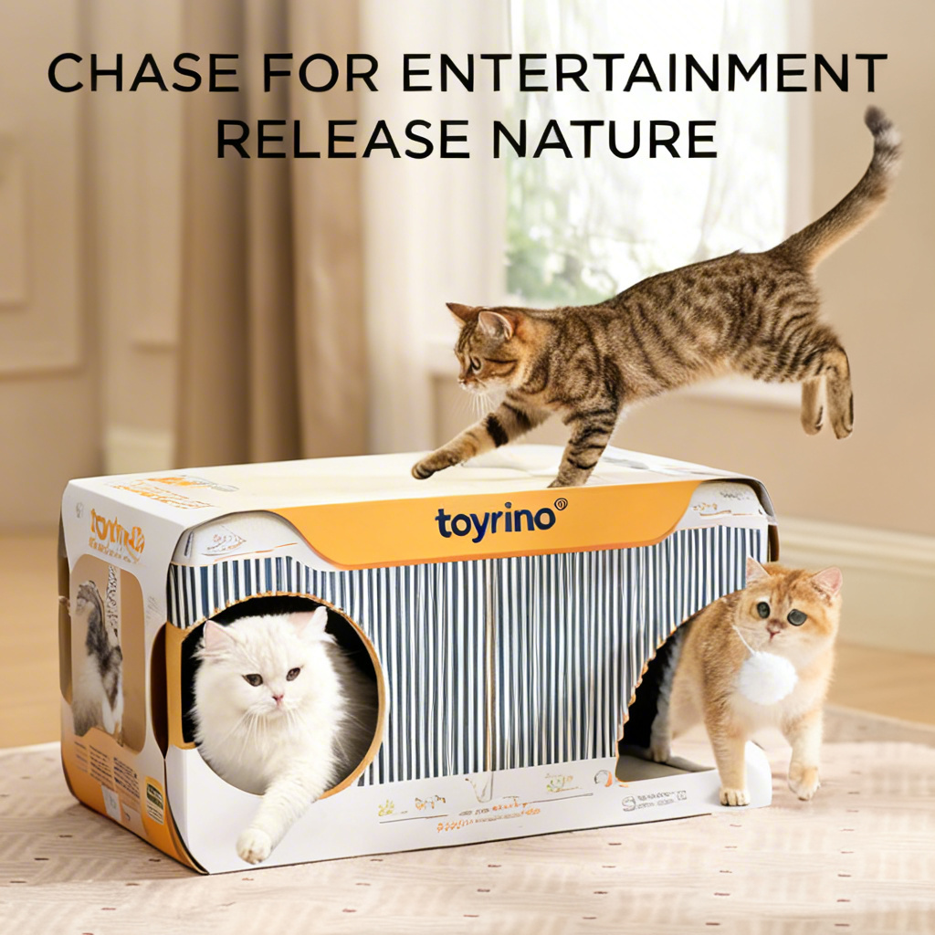 toyrino® Feline Secret Bunker: Cozy Enclosed Cat Bed for Napping Ninjas & Hide-and-Seek Kings 🐾