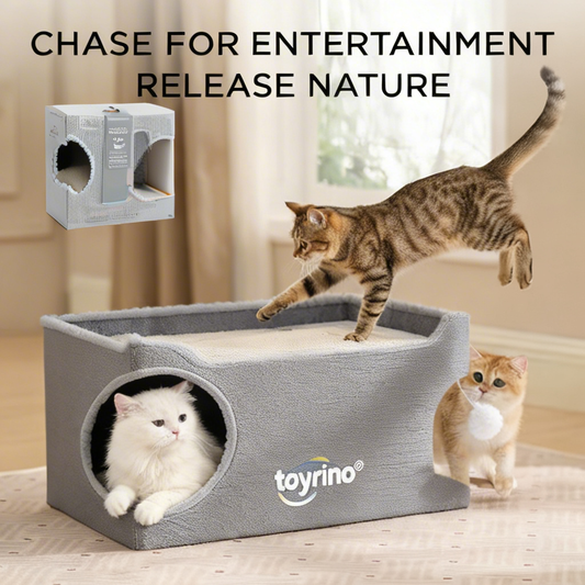 toyrino® Feline Secret Spy Cave: The Ultimate Nap Fortress for Your Whiskered Overlord 🐱